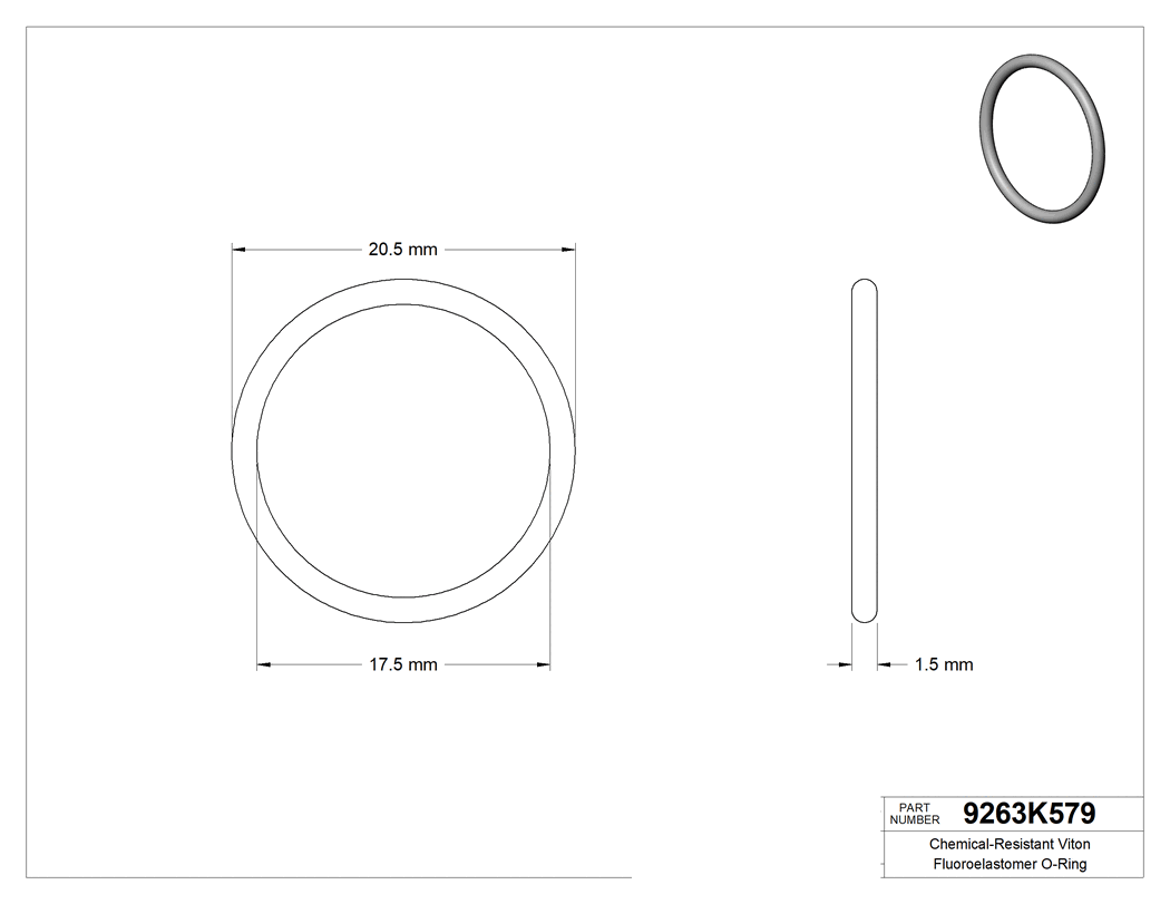 Technical drawing - 9263K579